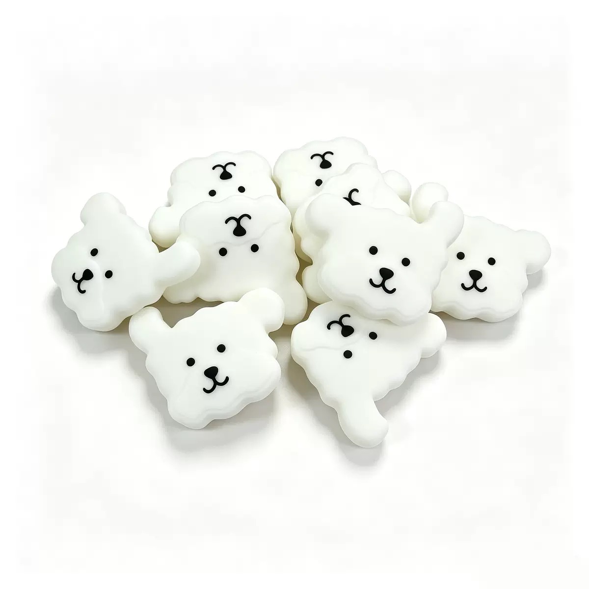 White animal-shaped silicone tennis dampeners